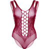 Leg Avenue - 81641X Body Sans Couture Bordeaux Taille 1X/2X